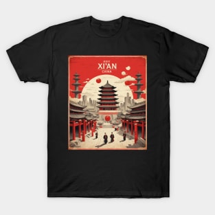 Xian China Vintage Poster Tourism T-Shirt